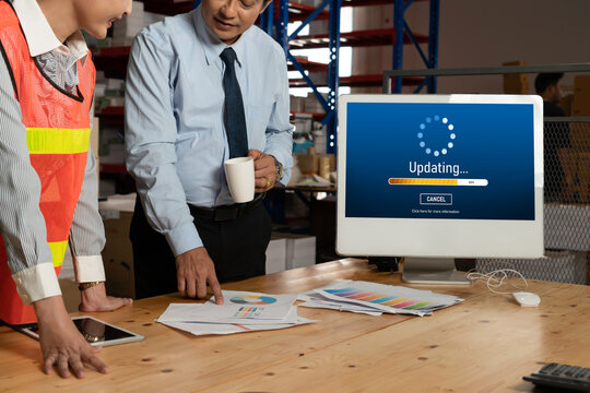 Software update on computer for modish version of device software upgrade