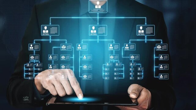 Corporate org chart and team structure show hierarchy, team, and structure for clear organization, management, and operational planning Marrow