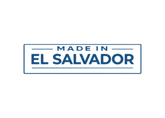 Fototapeta premium Made in El Salvador label vector Made in vector label icon on a white background