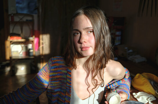 portrait of a young female artisan