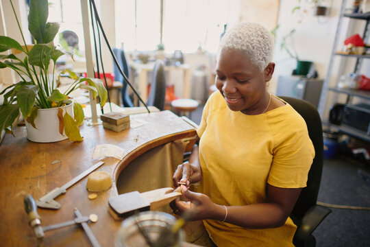 Artisan Creating Handmade Jewellery in a Studio