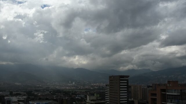 Motion on cloudscape over Medellin, Colombia.