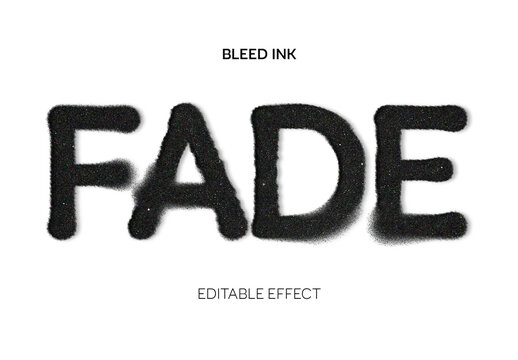 Bleed Ink Text Effect