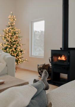 A cozy fire