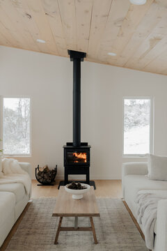 A cozy fire