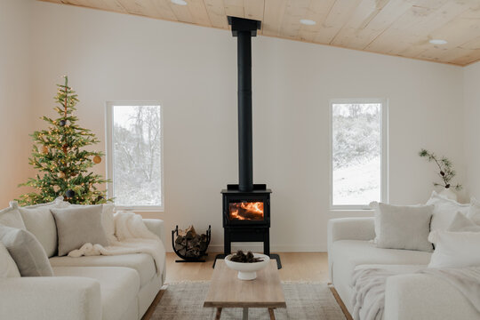 A cozy fire