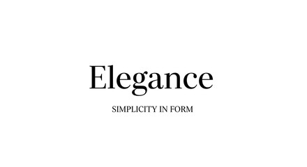 Fototapeta premium Elegance logo with text overlay