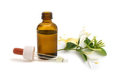 Glass Dropper Bottle with Honeysuckle Extract