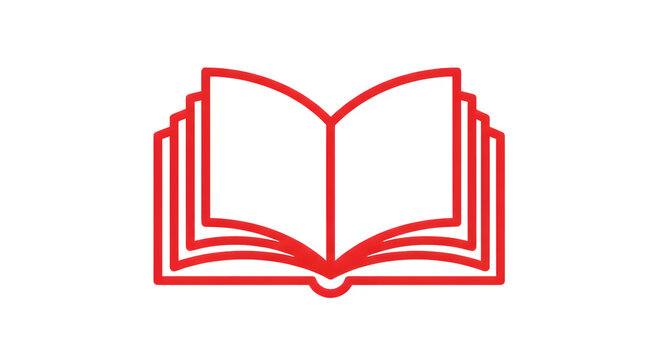 Happy book day icon isolated on transparent background