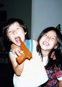 Silly Siblings Laughing and Playing Indoors