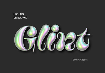 Liquid Iridescent Text Effect