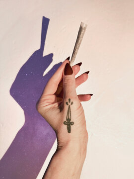 Canna Hand with Galaxy Shadow