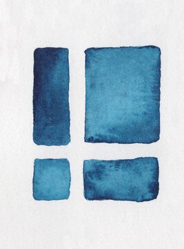 A cute, minimalist blue tied gift.