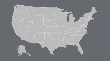 USA map with California state highlighted easy editable for design © Desiree