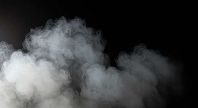 Ethereal white fog texture swirling softly over a dark background. Abstract atmospheric mystery and softness, wallpaper, gray, mist