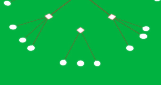 Black frame revealing chandelier, nodes flickering, overlay shifting on transparent bg for design