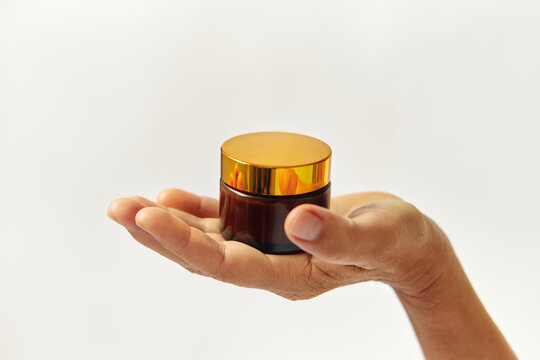 Natural skincare product still life 
