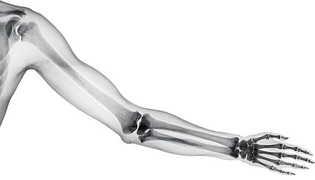 Detailed CGI X-Ray Human Arm Anatomy