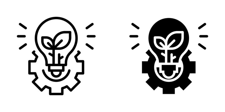 Save energy icon, element icon for design branding, print, and digital media