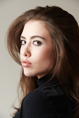 Naklejka premium Glossy Hair Portrait