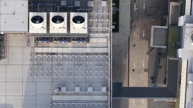 Aerial drone video of a large scale data center in Thailand, highlighting big data processing, machine learning infrastructure, colocation services, and cloud computing facilities supporting digital t