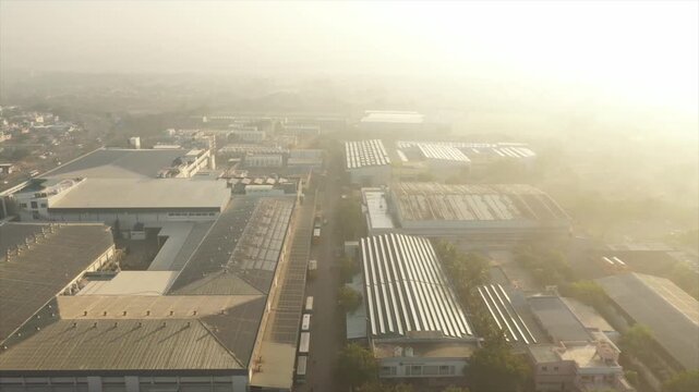 industrial sector in Rajkot featuring large-scale manufacturing plants and logistics facilities