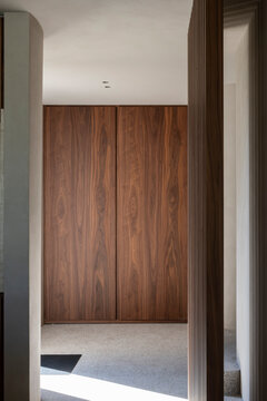 wooden closet