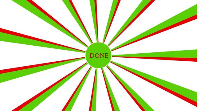 Sunburst, radial, sun light, circus, stripe background rotation motion. Digital banner animation Open text Green,rad and white sunburst pattern black and white animation.