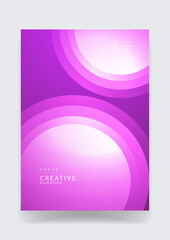 Vibrant magenta and pink creative background featuring soft glowing circular layers with smooth light transitions for modern design projects