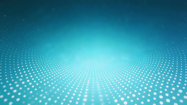 Abstract blue digital background with a pattern of white dots creating a futuristic, technological design. Ideal for tech-related concepts, data visualization, or modern graphic design projects.