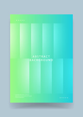 Naklejka premium Clean abstract background featuring a soft green and turquoise gradient with subtle vertical panel structures for a fresh corporate look