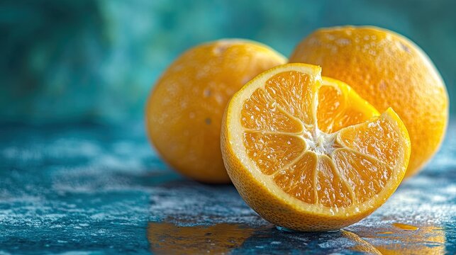 ugli fruit isolated on abstract background
