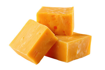 Stack of orange soap bars isolated PNG with Transparent Background