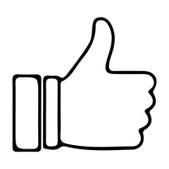 Thumbs Up Icon Outline