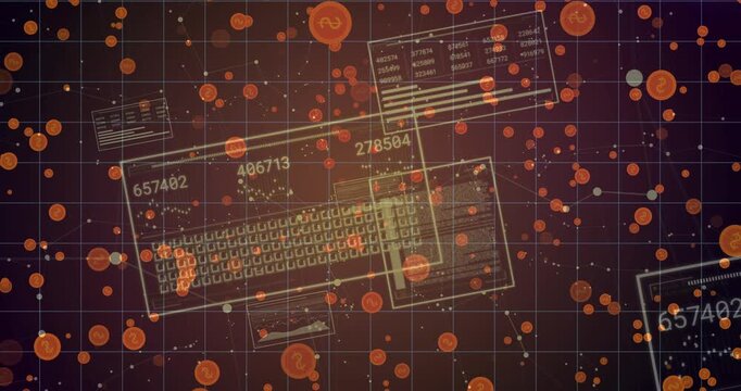 Grid pulse activating keyboard schematic and HUD panels rotating, updating counters to show data
