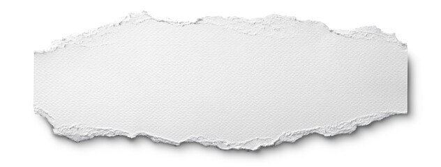 細長く引き裂かれた水彩紙のテクスチャー