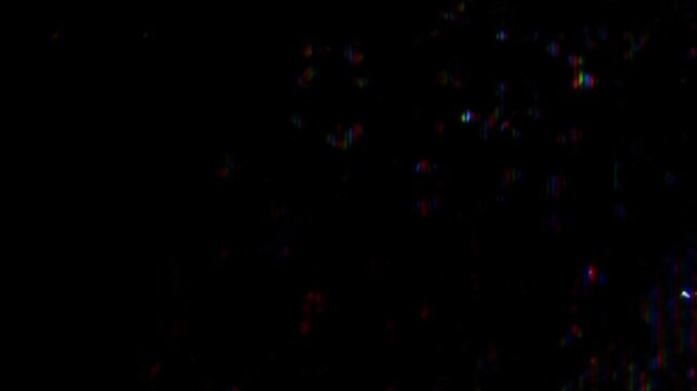 ノイズやグリッチなどのエフェクト。壊れた液晶画面の映像
