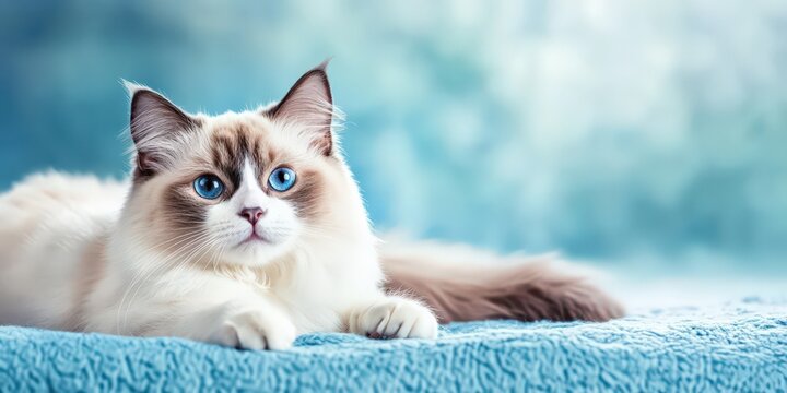 青い目のラグドール