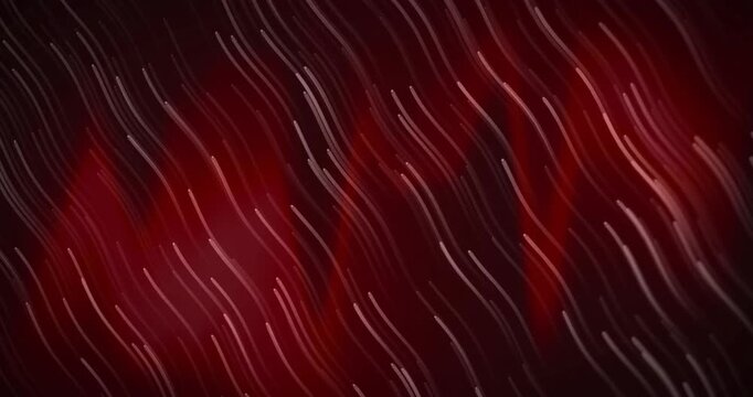 On play, pale curved streaks moving downward, red glowing patches pulsing, shifting, adding depth