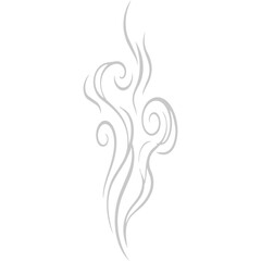 White tendrils of smoke rising in the air