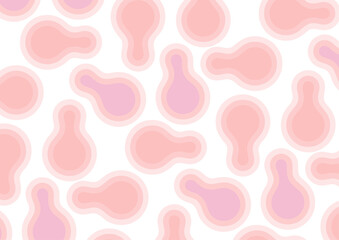 アレンジ可能なやさしい雰囲気の幾何学シームレスパターン