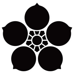 家紋です。実梅鉢といいます。