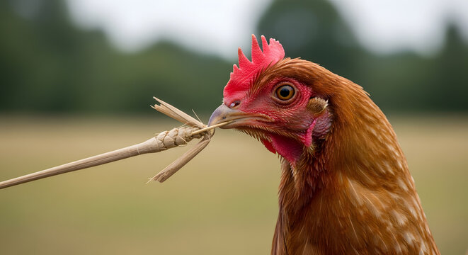 Unique poultry breed with a featherless neck area