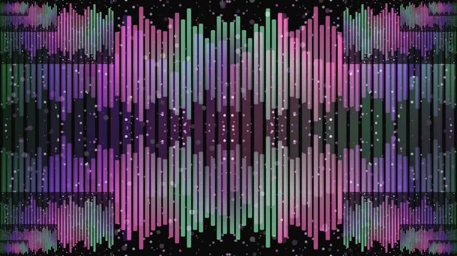 Vibrant Sound Wave Patterns in Motion.