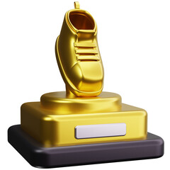 Golden Winner Shoe Trophy
