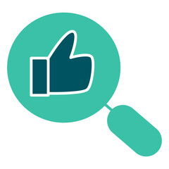 Obraz premium Quality search review magnifier