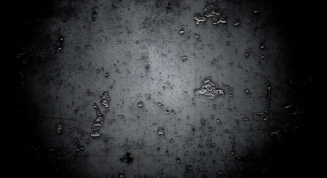 Gritty dark metal texture provides a grunge industrial background