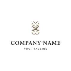 Elegant Logo Design with Company Name Template.