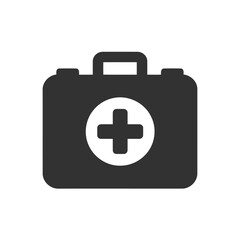 Obraz premium First Aid Kit Icon for Medical Emergency Preparedness and Health Assistance