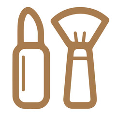 Cosmetics and Makeup Brush